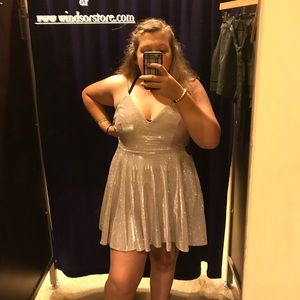 Silver sparkle dress